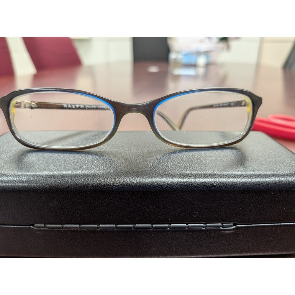 Ralph Lauren RA 7045 1165 Gray Blue Slim Rectangle Eyeglasses Frames 49-17 135
